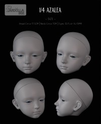 1/4 BJD Azalea and A.J. Nude Dollhead [Pandolla Box]