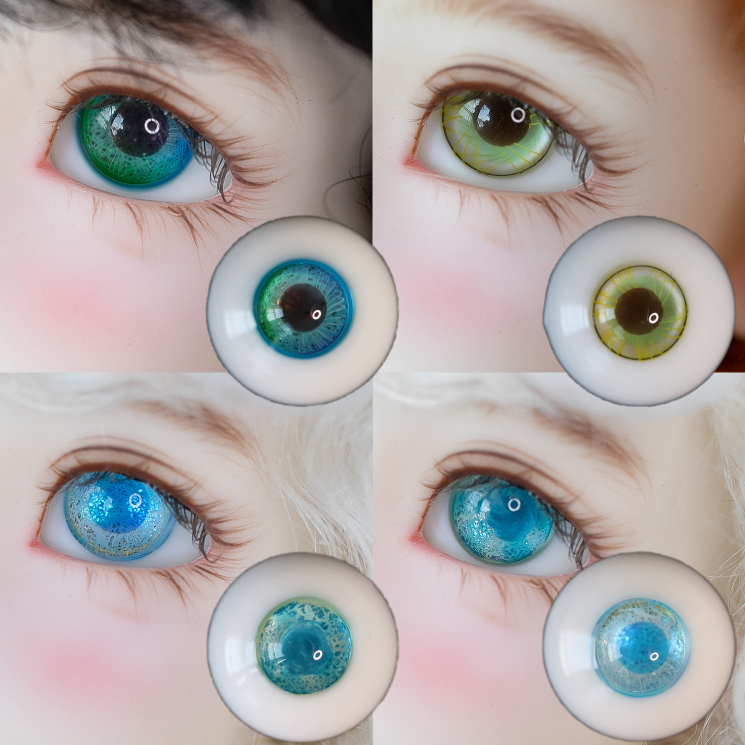 H59-62 BJD Glass Eyes